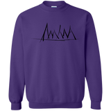 Sweatshirts Purple / S Mountain Brush Strokes Crewneck Sweatshirt