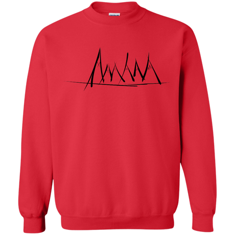 Sweatshirts Red / S Mountain Brush Strokes Crewneck Sweatshirt