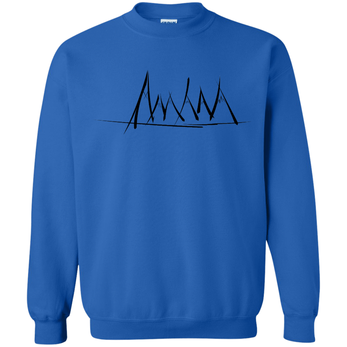 Sweatshirts Royal / S Mountain Brush Strokes Crewneck Sweatshirt