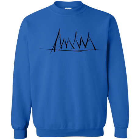 Sweatshirts Royal / S Mountain Brush Strokes Crewneck Sweatshirt