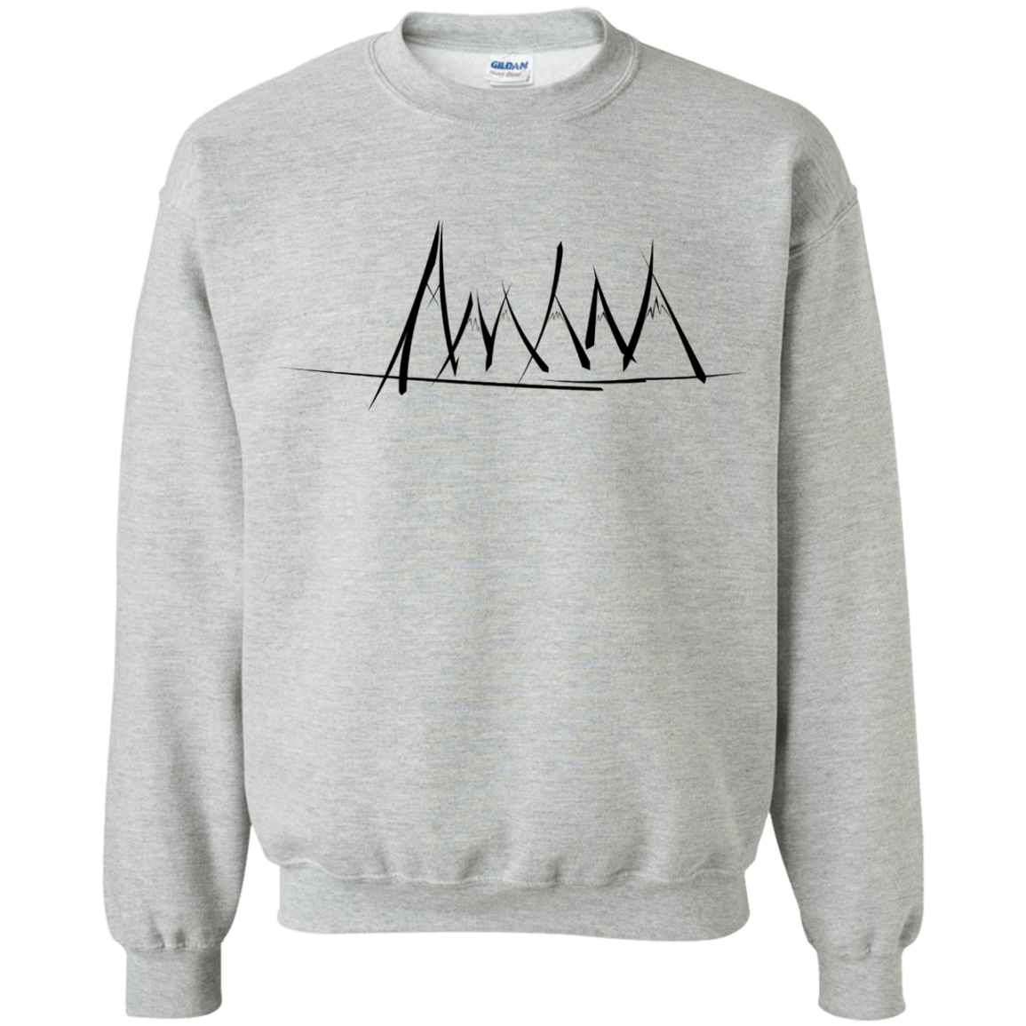 Sweatshirts Sport Grey / S Mountain Brush Strokes Crewneck Sweatshirt