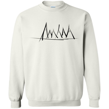 Sweatshirts White / S Mountain Brush Strokes Crewneck Sweatshirt