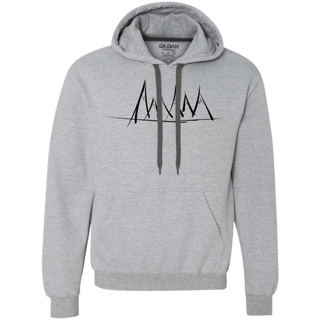 Sweatshirts Sport Grey / S Mountain Brush Strokes Premium Fleece Hoodie