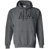 Sweatshirts Dark Heather / S Mountain Brush Strokes Pullover Hoodie