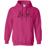 Sweatshirts Heliconia / S Mountain Brush Strokes Pullover Hoodie