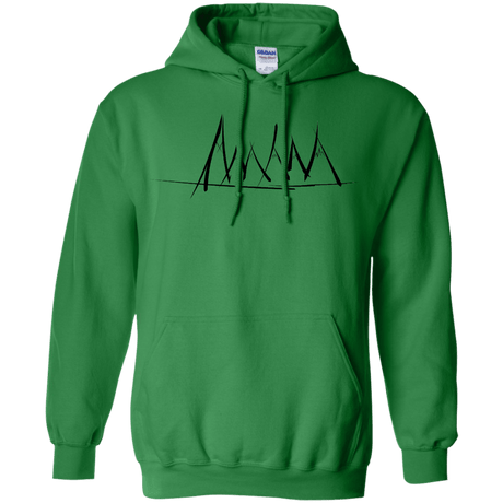 Sweatshirts Irish Green / S Mountain Brush Strokes Pullover Hoodie