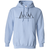 Sweatshirts Light Blue / S Mountain Brush Strokes Pullover Hoodie
