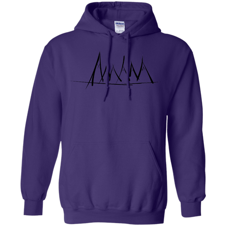 Sweatshirts Purple / S Mountain Brush Strokes Pullover Hoodie