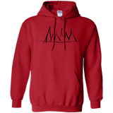 Sweatshirts Red / S Mountain Brush Strokes Pullover Hoodie