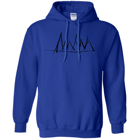 Sweatshirts Royal / S Mountain Brush Strokes Pullover Hoodie