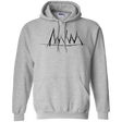 Sweatshirts Sport Grey / S Mountain Brush Strokes Pullover Hoodie