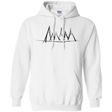Sweatshirts White / S Mountain Brush Strokes Pullover Hoodie