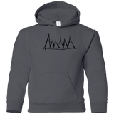 Sweatshirts Charcoal / YS Mountain Brush Strokes Youth Hoodie