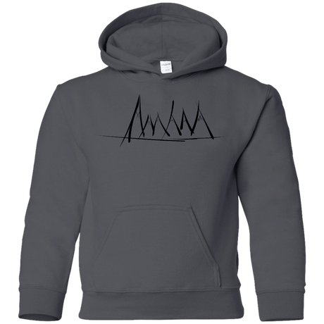 Sweatshirts Charcoal / YS Mountain Brush Strokes Youth Hoodie
