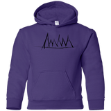 Sweatshirts Purple / YS Mountain Brush Strokes Youth Hoodie