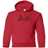 Sweatshirts Red / YS Mountain Brush Strokes Youth Hoodie