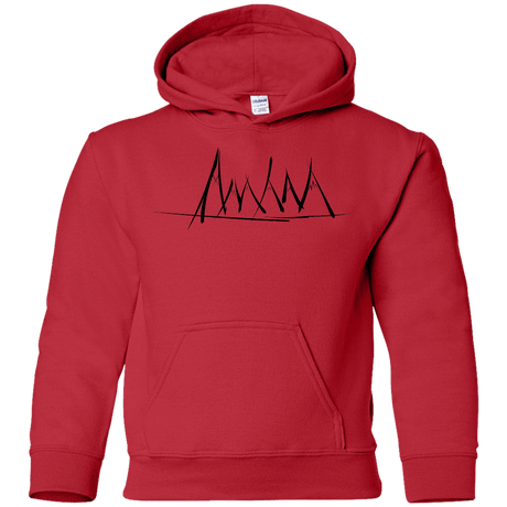 Sweatshirts Red / YS Mountain Brush Strokes Youth Hoodie