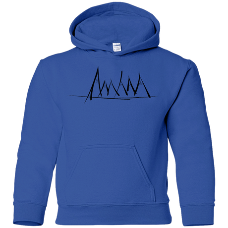Sweatshirts Royal / YS Mountain Brush Strokes Youth Hoodie