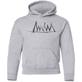 Sweatshirts Sport Grey / YS Mountain Brush Strokes Youth Hoodie