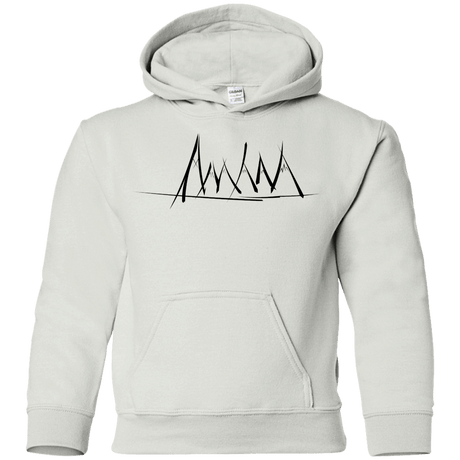 Sweatshirts White / YS Mountain Brush Strokes Youth Hoodie