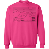 Sweatshirts Heliconia / S Mountain Line Art Crewneck Sweatshirt