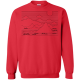 Sweatshirts Red / S Mountain Line Art Crewneck Sweatshirt