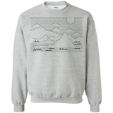 Sweatshirts Sport Grey / S Mountain Line Art Crewneck Sweatshirt