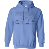 Sweatshirts Carolina Blue / S Mountain Line Art Pullover Hoodie