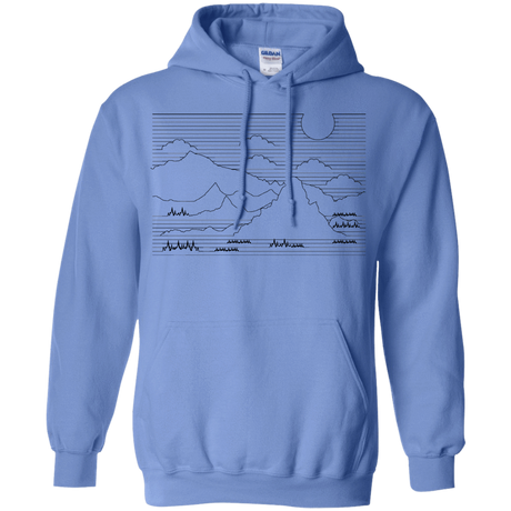 Sweatshirts Carolina Blue / S Mountain Line Art Pullover Hoodie