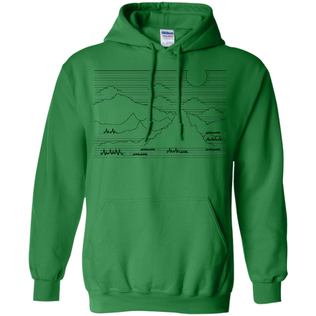Sweatshirts Irish Green / S Mountain Line Art Pullover Hoodie