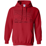 Sweatshirts Red / S Mountain Line Art Pullover Hoodie