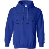 Sweatshirts Royal / S Mountain Line Art Pullover Hoodie