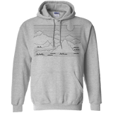 Sweatshirts Sport Grey / S Mountain Line Art Pullover Hoodie