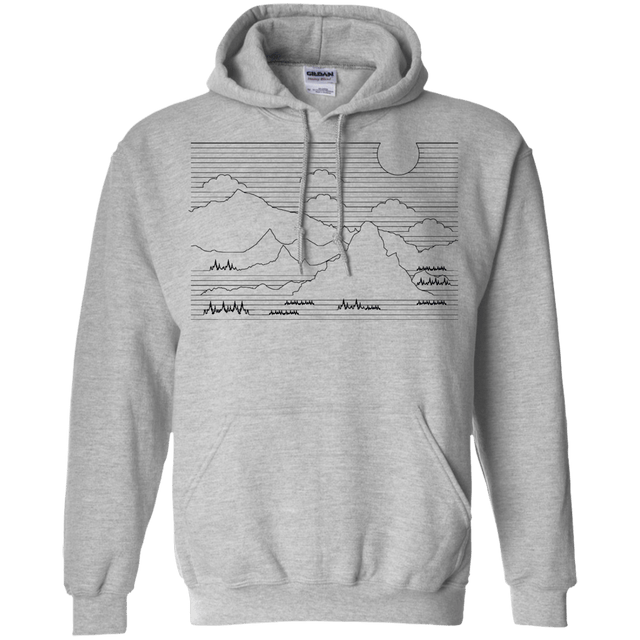 Sweatshirts Sport Grey / S Mountain Line Art Pullover Hoodie