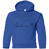 Sweatshirts Mountain Line Art Youth Hoodie