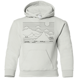 Sweatshirts White / YS Mountain Line Art Youth Hoodie