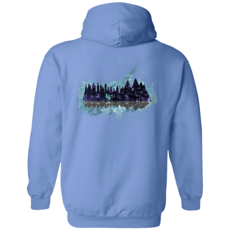 Sweatshirts Carolina Blue / S Mountain Splash Ride Back Print Pullover Hoodie