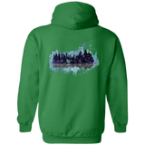 Sweatshirts Irish Green / S Mountain Splash Ride Back Print Pullover Hoodie