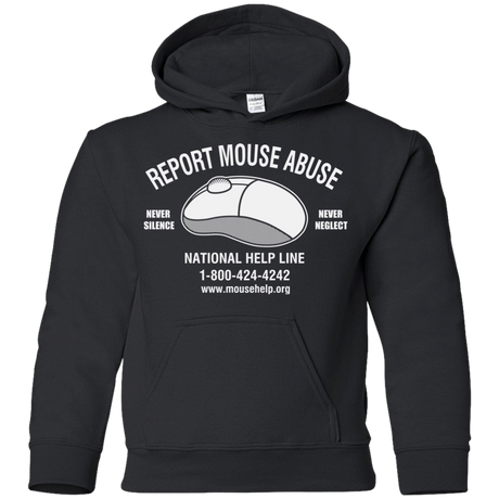 Sweatshirts Black / YS Mouse Abuse Youth Hoodie