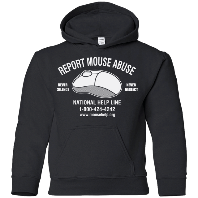 Sweatshirts Black / YS Mouse Abuse Youth Hoodie