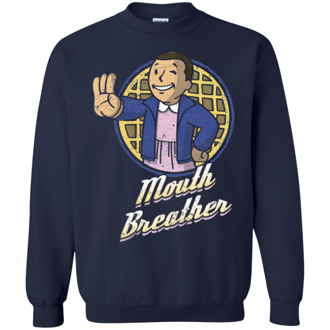 Sweatshirts Navy / Small Mouth Breather Crewneck Sweatshirt