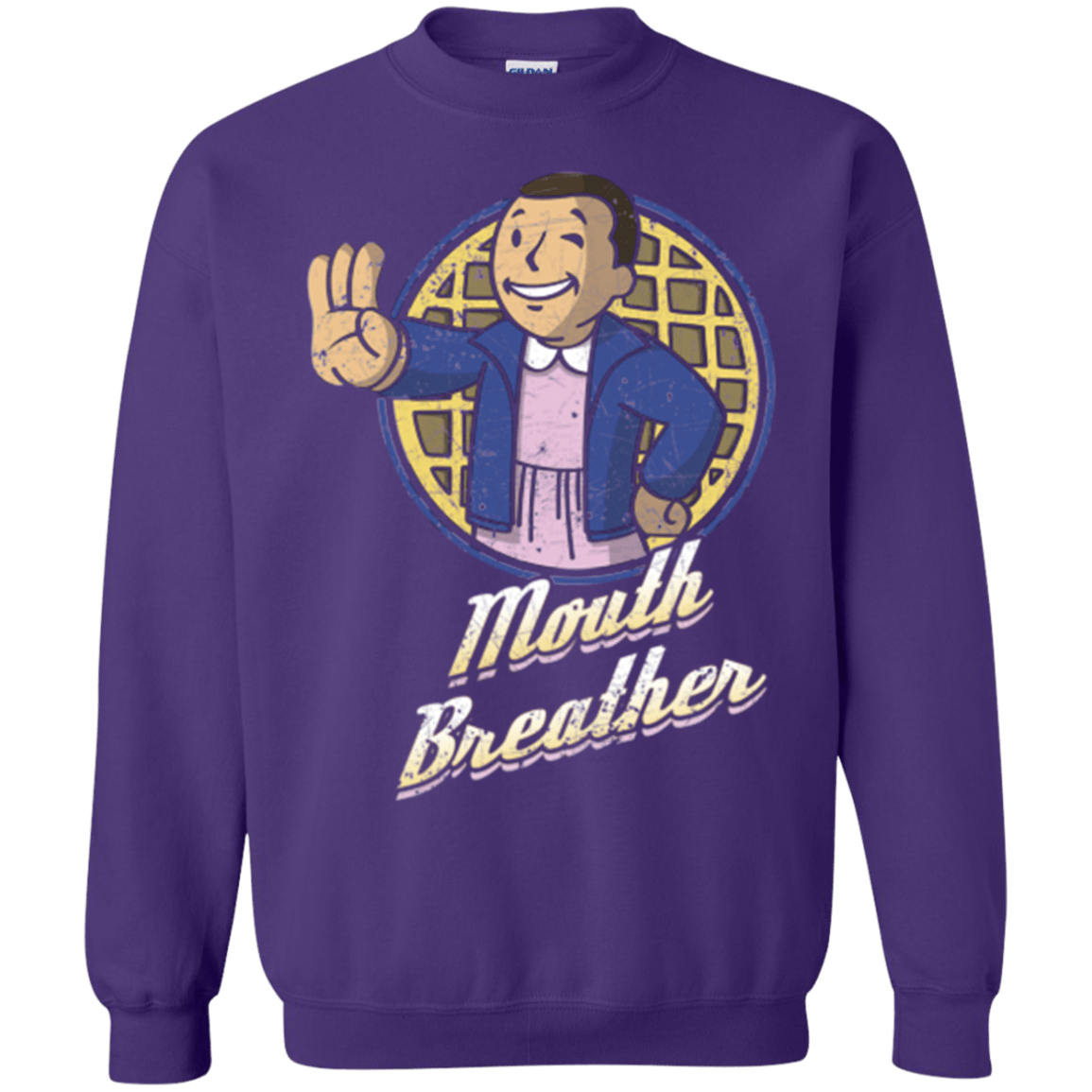 Sweatshirts Purple / Small Mouth Breather Crewneck Sweatshirt