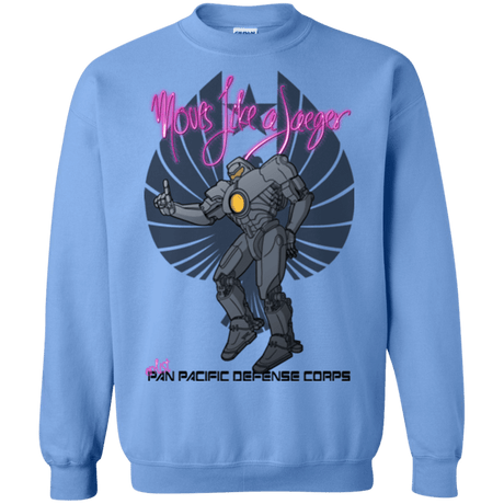 Sweatshirts Carolina Blue / Small Moves Like A Jaegger Crewneck Sweatshirt