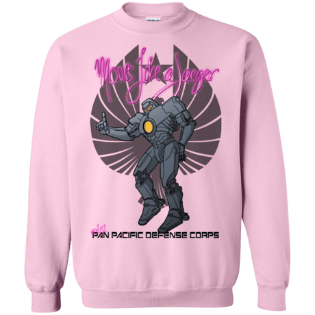 Sweatshirts Light Pink / Small Moves Like A Jaegger Crewneck Sweatshirt