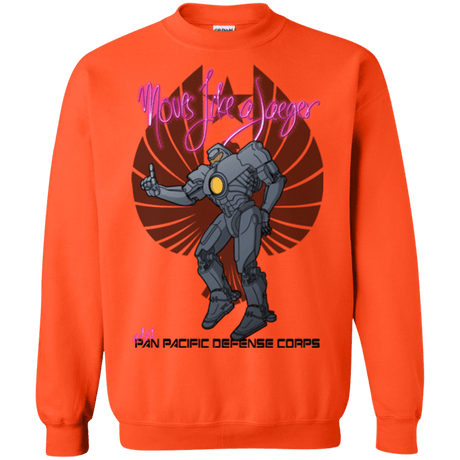 Sweatshirts Orange / Small Moves Like A Jaegger Crewneck Sweatshirt