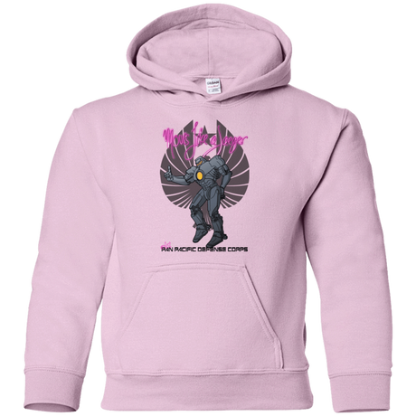 Sweatshirts Light Pink / YS Moves Like A Jaegger Youth Hoodie