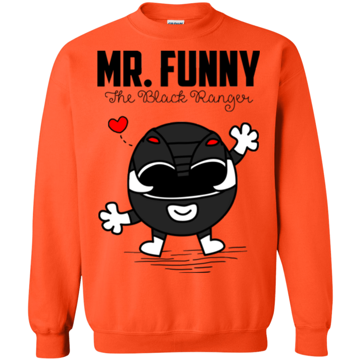 Sweatshirts Orange / Small Mr Funny Crewneck Sweatshirt