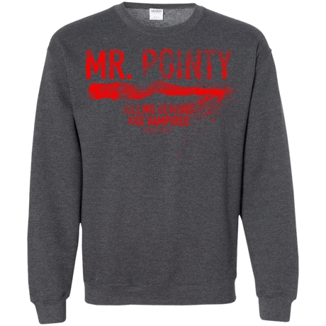 Sweatshirts Dark Heather / Small Mr Pointy Crewneck Sweatshirt