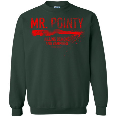 Sweatshirts Forest Green / Small Mr Pointy Crewneck Sweatshirt