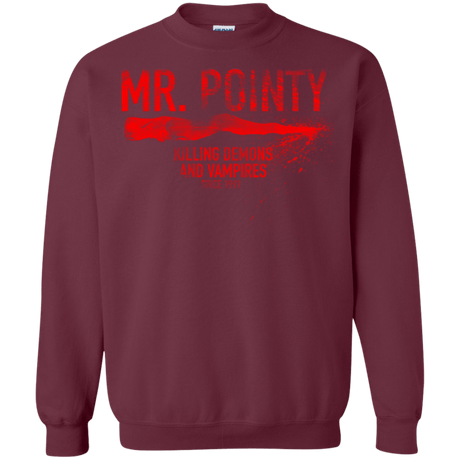 Sweatshirts Maroon / Small Mr Pointy Crewneck Sweatshirt